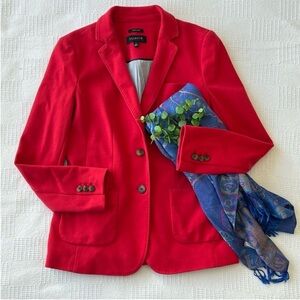 Talbots Aberdeen Coral Salmon double button blazer size 4